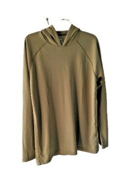 Timberland PRO Wickwork Shirt Mens L Olive Green Long Sleeve Workwear Thumbholes